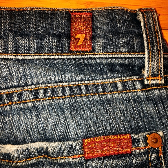7 for all Mankind distressed bootcut sz 25 - Picture 4 of 6